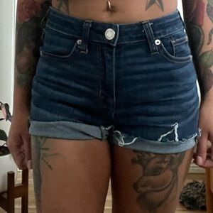 American Eagle Dark wash denim shorts